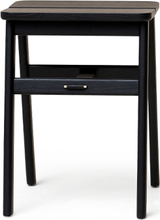 Angle Stool Home Furniture Chairs & Stools Stools & Benches Svart Form & Refine*Betinget Tilbud
