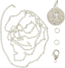 Zodiac Coin Pendant And Chain Set, Aquarius Toys Creativity Drawing & Crafts Craft Jewellery & Accessories Silver Me & My Box