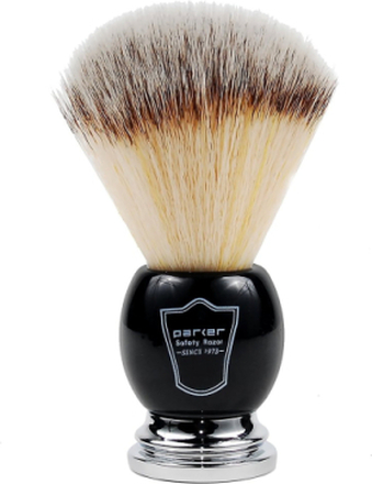 Black Chrome Handle Synthetic Bristle Shave Brush Beauty MEN Shaving Products Shaving Brush Svart Parker*Betinget Tilbud
