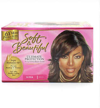 Glattende Hårbehandling Soft & Beautiful Soft & Beautiful Relaxer Kit Super