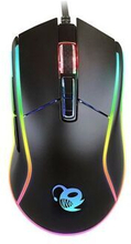 LED gaming-mus CoolBox DG-MOU019-RGB RGB 6400 dpi 30 ips Sort