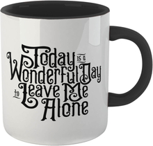 The Addams Family Today Is A Wonderful Day To Leave Me Alone Mug - Black