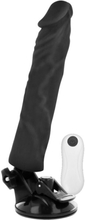 Basecock Realistic Vibrator Control Black 21 cm Dildo med vibrator