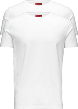 Hugo-Round T-shirts Short-sleeved Hvit HUGO*Betinget Tilbud