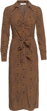 Printed Retro Dress Dresses Shirt Dresses Multi/mønstret Mango*Betinget Tilbud