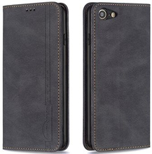 BINFEN COLOR Drop Damping Anti-swiping Design PU Læder Telefon Case Stand Cover til iPhone 7/8/SE