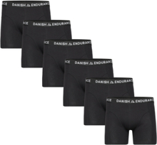 Men's Classic Trunks 6-Pack Sport Underwear Underpants Black Danish Endurance