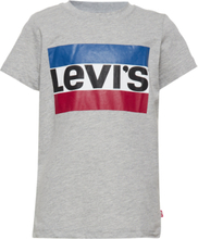 Levi's® Long Sleeve Graphic Tee Shirt Tops T-Kortærmet Skjorte Grey Levi's