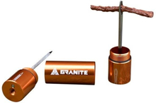 Granite Design Stash Tire Plug Kit Orange, Aluminium