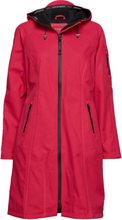 Functional Raincoat Outerwear Rainwear Rain Coats Rød Ilse Jacobsen*Betinget Tilbud