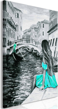 Lærredstryk Drømme i Venedig (1 del) Blå