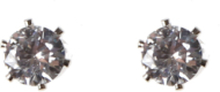 Lady Small Ear Clear Accessories Kids Jewellery Earrings Studs Sølv SNÖ Of Sweden*Betinget Tilbud