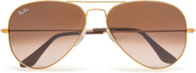 Aviator Large Metal Designers Sunglasses Aviator Sunglasses Brown Ray-Ban