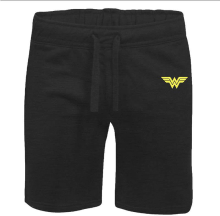 DC Wonder Woman Unisex Jogger Shorts - Black - XL