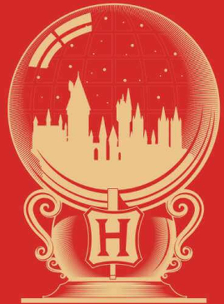 Harry Potter Hogwarts Snowglobe Sweatshirt - Red - S