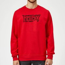 Hellboy Logo Sweatshirt - Red - XL - Red
