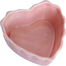 Gerbera - Provence hjerteformet skål 11 cm rosa