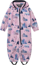 Baby Softshell Suit - Aop Outerwear Coveralls Softshell Coveralls Multi/mønstret Color Kids*Betinget Tilbud