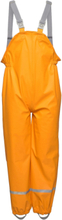 Pants Pu - W. Suspender Outerwear Rainwear Bottoms Oransje Color Kids*Betinget Tilbud