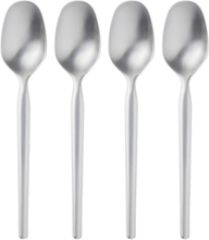 Dessertske Dorotea 17,8 Cm 4 Stk. Mat Stål Home Tableware Cutlery Spoons Dessert Spoons Silver Gense