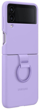 Samsung Galaxy Z Flip4 Silicone Cover With Ring Purple