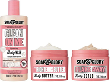 Soap & Glory Original Pink Trio Body Wash 500ml, Body Butter 300ml, Body Scrub 300ml