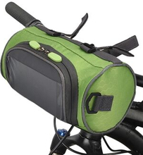 Bike Handlebar Bag Bike Bucket Bag with Touch Screen Waterproof Bicycle Front Storage Bag Large Capa