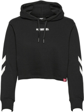 Hmllegacy Woman Cropped Hoodie Sport Sweatshirts & Hoodies Hoodies Black Hummel