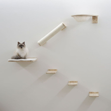 Kerbl Klättervägg för katt Rocky 52x17x37 cm trä och vit