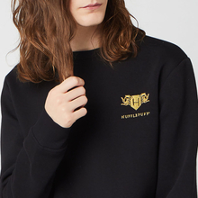 Harry Potter Hufflepuff Unisex Embroidered Sweatshirt - Black - S