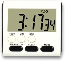 Magnetic Large LCD Digital Kitchen Timer with Loud Alarm Count Up & Down Clock 24 Hours Kitchen Time