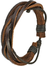 Fashion brunt læderarmbånd