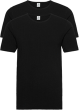 Dovre T-Shirt 2-Pack Gots Tops T-Kortærmet Skjorte Black Dovre