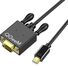 QGEEM QG-HD29 Mini DisplayPort til VGA adapter Mini DP han til VGA han konverter Kompatibel med comp