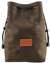 LATZZ Vintage Faux Suede Camera Drawstring Bag Travel DSLR Camera Bag Soft Lens Daypack, Size M