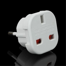 UK to EU AC Travel Power Socket Plug Adapter Converter