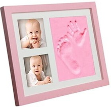 For Baby Simple Photo Frame with Mud Hand Footprint Nursery Decor
