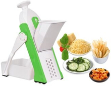 Kitchen Vegetable Cutter Potato Onion Cucumber Carrot Slicer Chopper with Container Cleaning Brush (