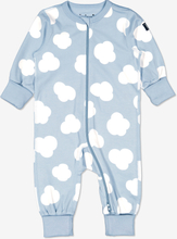Pyjamasoverall med moln-tryck baby