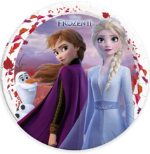 8 stk Papptallrikar 23 cm - Frost 2 - Disney Frozen 2