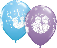 25 stk 27 cm Lila och Blå Ballonger - Frost 2 - Disney Frozen 2