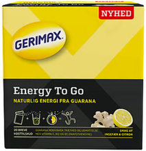 Gerimax Energy To Go Ginger Lemon 20 stk.