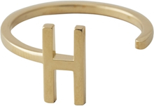 Design Letters Ring Gold A-Z H
