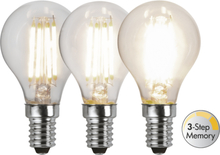 LED-Lampa E14 P45 Clear White 3-Step Memory