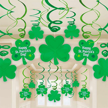 St. Patrick's Day Swirls Hängande Dekoration - 30-pack
