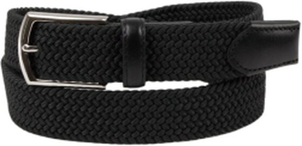 Black Manzini Montecristo Belt Elastic Knit Accessories