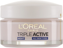 L'oréal Paris Triple Active Night Cream 50 Ml Beauty Women Skin Care Face Moisturizers Night Cream Nude L'Oréal Paris