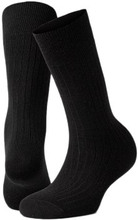 Panos Emporio Strømper 2P Premium Mercerized Wool Rib Socks Svart One Size Herre