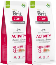 Brit Care Dog Adult Activity Sustainable Chicken & Insect 2x12 kg