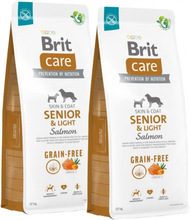 Brit Care Dog Senior & Light Grain Free Salmon 2x12 kg